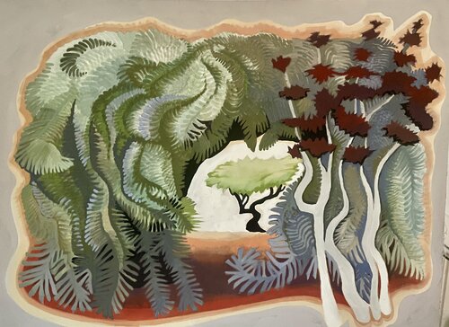 Through the Weeping Fir von Peggy Grose, Malerei kaufen auf Singulart