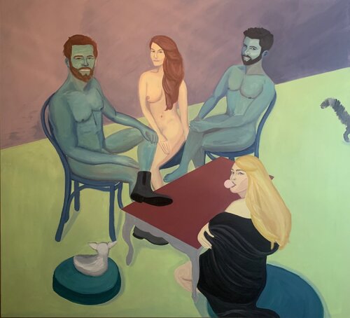 If You Play The Game, You Pay The Price van Jules Carp, Schilderij te koop op Singulart