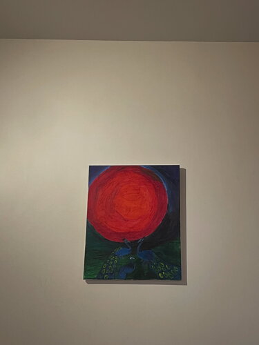 RedMoon Peacock  Faceoff von Ahmed Alismail, Malerei kaufen auf Singulart
