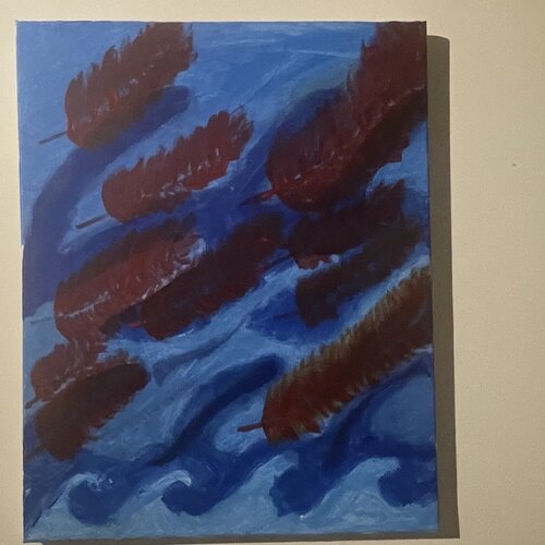 Phoenix feathers di Ahmed Alismail, Pittura in vendita su Singulart