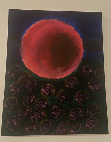 Red Garden von Ahmed Alismail, Malerei kaufen auf Singulart