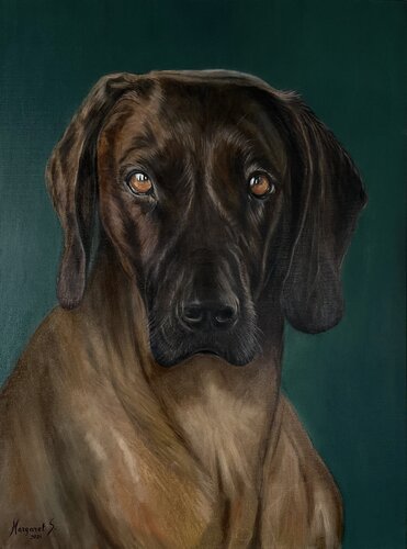 Amber Eyes van Margarita Sprecher, Schilderij te koop op Singulart