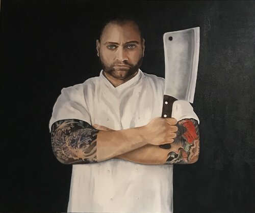 Portrait of Jason par Margarita Sprecher, Peinture en vente sur Singulart