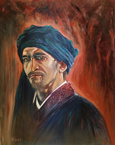 The Man in the Blue Turban von Margarita Sprecher, Malerei kaufen auf Singulart