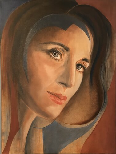 Veiled Gaze von Margarita Sprecher, Malerei kaufen auf Singulart