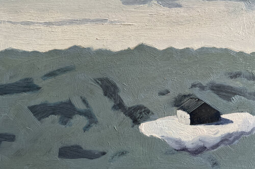 Lischanna Hütte van Heike Müller, Schilderij te koop op Singulart