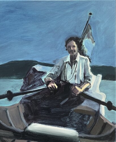 Roaring boat van Heike Müller, Schilderij te koop op Singulart