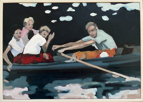 Ruderpartie, 3 par Heike Müller, Peinture en vente sur Singulart
