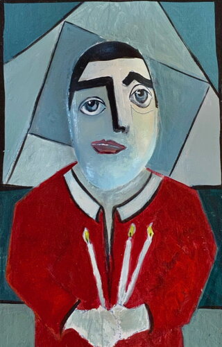 2020 071. GI.   Une lueur d'espoir. di Franck Beroard, Pittura in vendita su Singulart