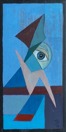 2024 078. PB    Trompe-l'oeil.      . by Franck Beroard, Painting for Sale on Singulart