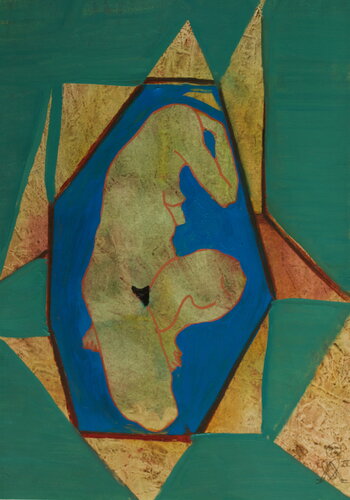 André  Beroard    1995 018.   Nu vert de Franck Beroard, Pintura a la venta en Singulart