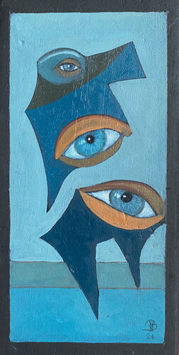 2024 072 PB.   Trilogie ou tri logique ? van Franck Beroard, Schilderij te koop op Singulart