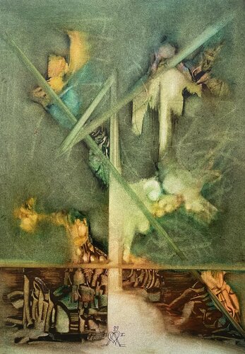 André Beroard.  FB AB 1989 028      Sans contraintes. di Franck Beroard, Pittura in vendita su Singulart