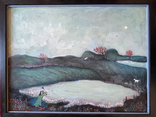 1999 001 HP.   Matin bleuté. von Franck Beroard, Malerei kaufen auf Singulart