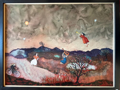 2001 001 HP.   Terre de feu. di Franck Beroard, Pittura in vendita su Singulart