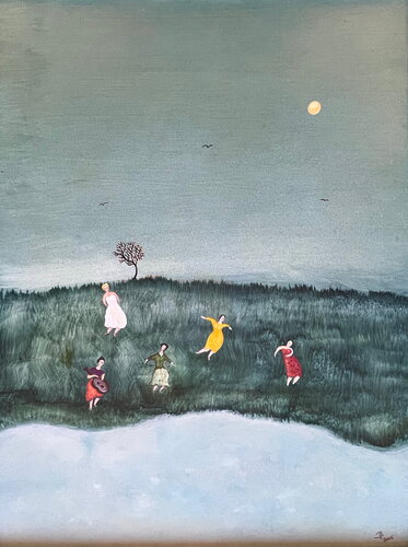 2005 001 HP.   Nocturne. by Franck Beroard, Painting for Sale on Singulart