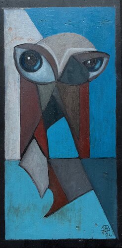 2024 088. PB.   Regardez moi bien by Franck Beroard, 油畫 for Sale on Singulart