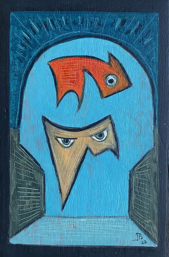2024 032  PB.      L'accueil en enfer de Franck Beroard, Pintura a la venta en Singulart
