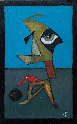 2024 108. PB.   La chasse di Franck Beroard, Pittura in vendita su Singulart