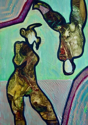 André Beroard FB AB 1972 010. La rencontre des hémisphères von Franck Beroard, Malerei kaufen auf Singulart