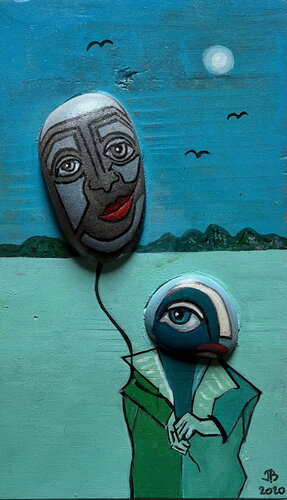 2020 107 GI     La tête dans les nuages by Franck Beroard, 기타 매체 for Sale on Singulart