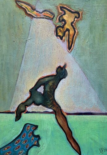 André  Beroard     FB AB 1989 042.   Aspiration van Franck Beroard, Schilderij te koop op Singulart