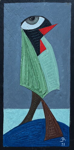 2023 003. PB.   Le bourdon sanguinaire van Franck Beroard, Schilderij te koop op Singulart
