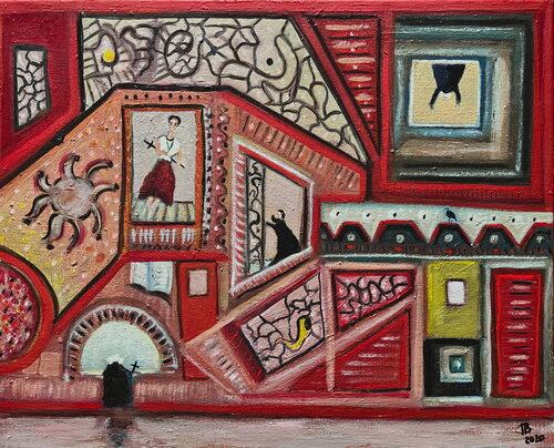 2020 113 HT.   La chasse aux pêchés von Franck Beroard, Malerei kaufen auf Singulart