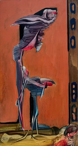 André.  Beroard  FB AB 1974 021.    Vivianne van Franck Beroard, Schilderij te koop op Singulart