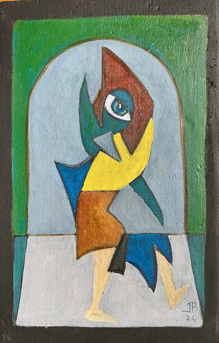 2024 057  PB.  Le combat des couleurs by Franck Beroard, Painting for Sale on Singulart