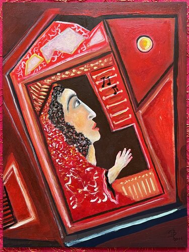 2017 022 HP.    L'incantation di Franck Beroard, Pittura in vendita su Singulart