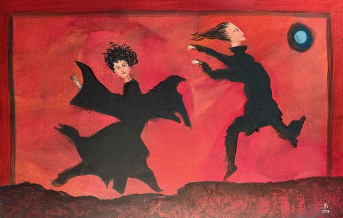 2025 003 HP 01.   Danse endiablée. di Franck Beroard, Pittura in vendita su Singulart
