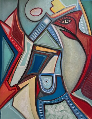 2024 174 HP.   Le monde s'écroule di Franck Beroard, Pittura in vendita su Singulart