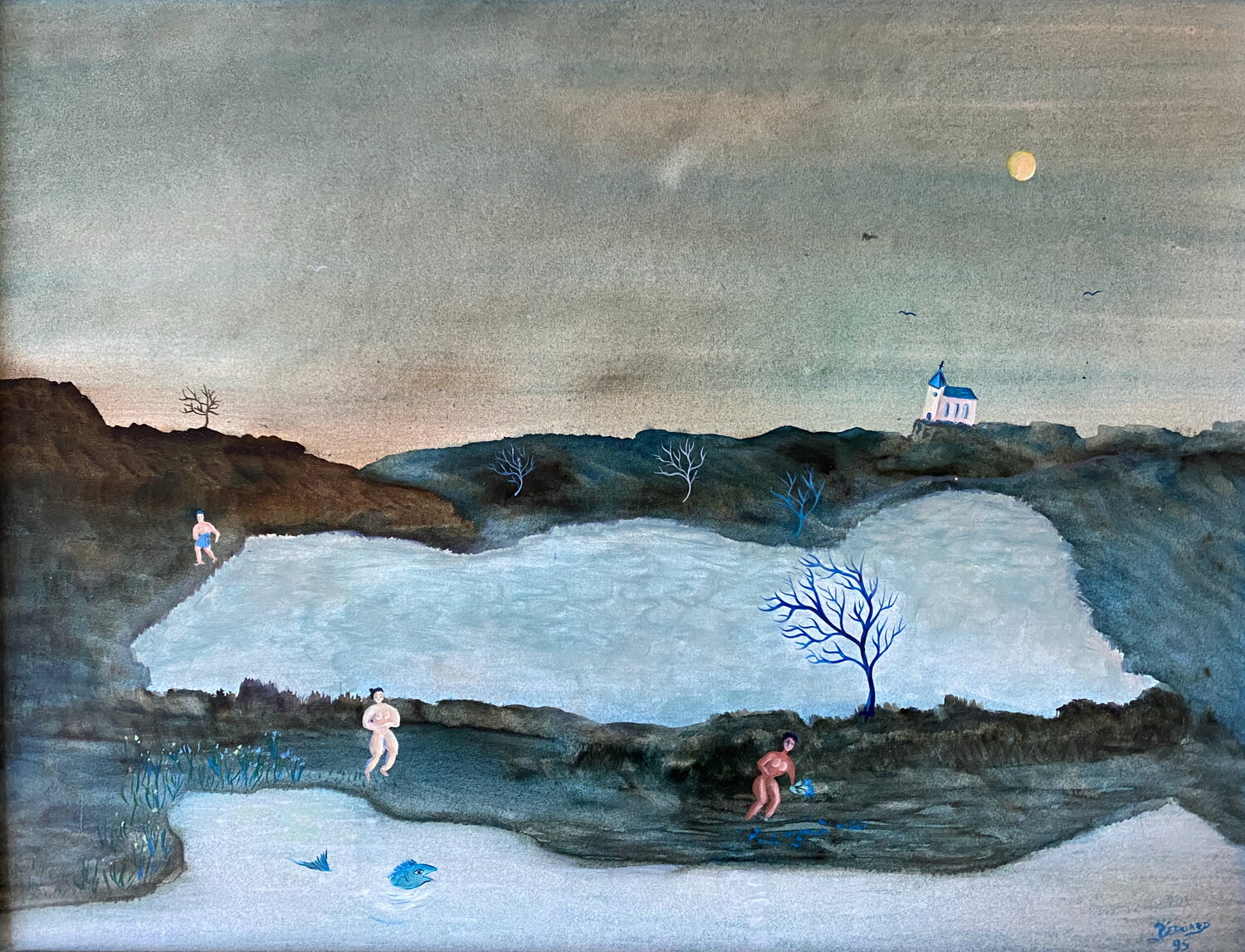 1995 01. HP.   Fleurs bleues Franck Beroard