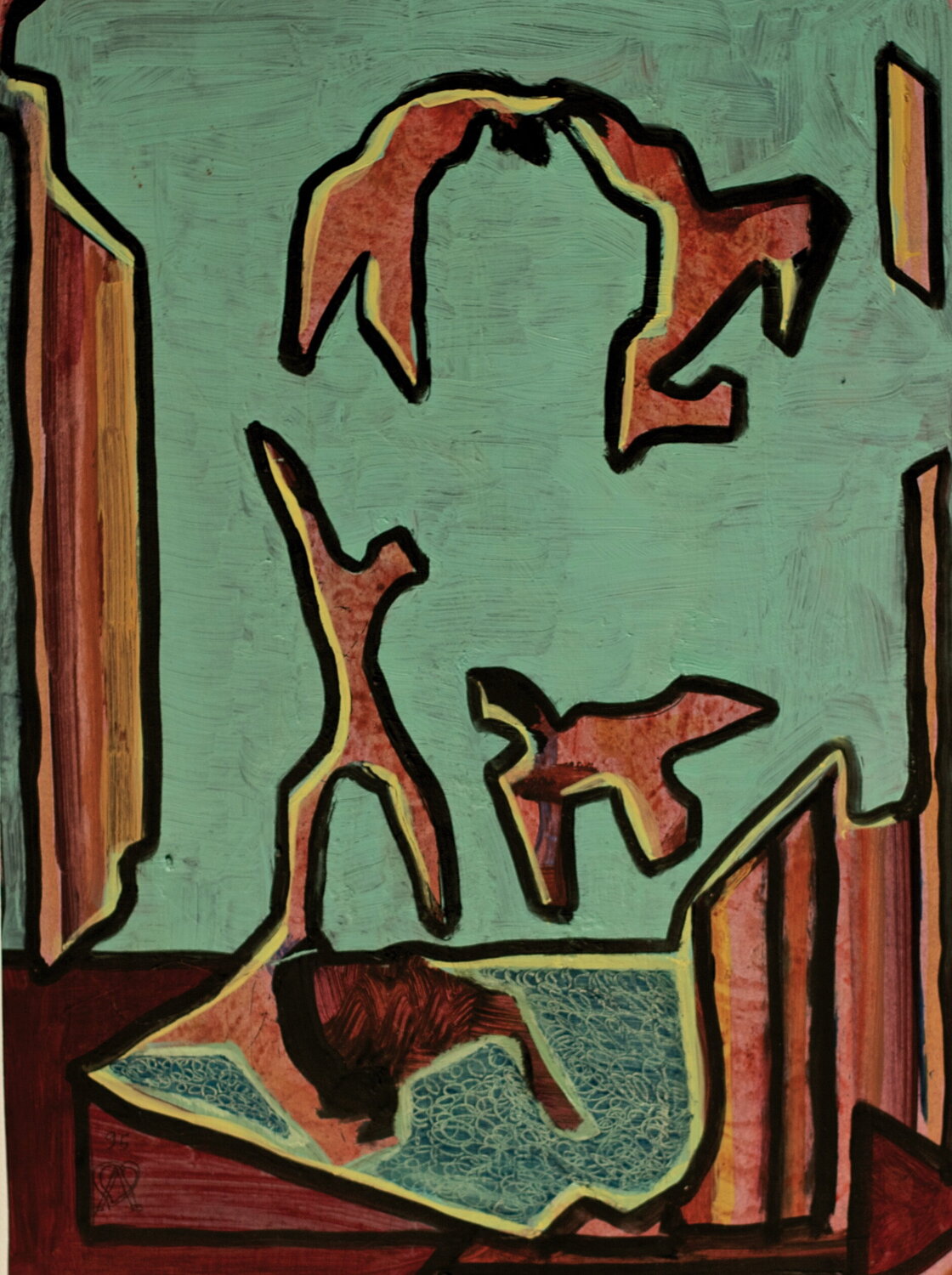 André Beroard.     1995 062    Les amants Franck Beroard