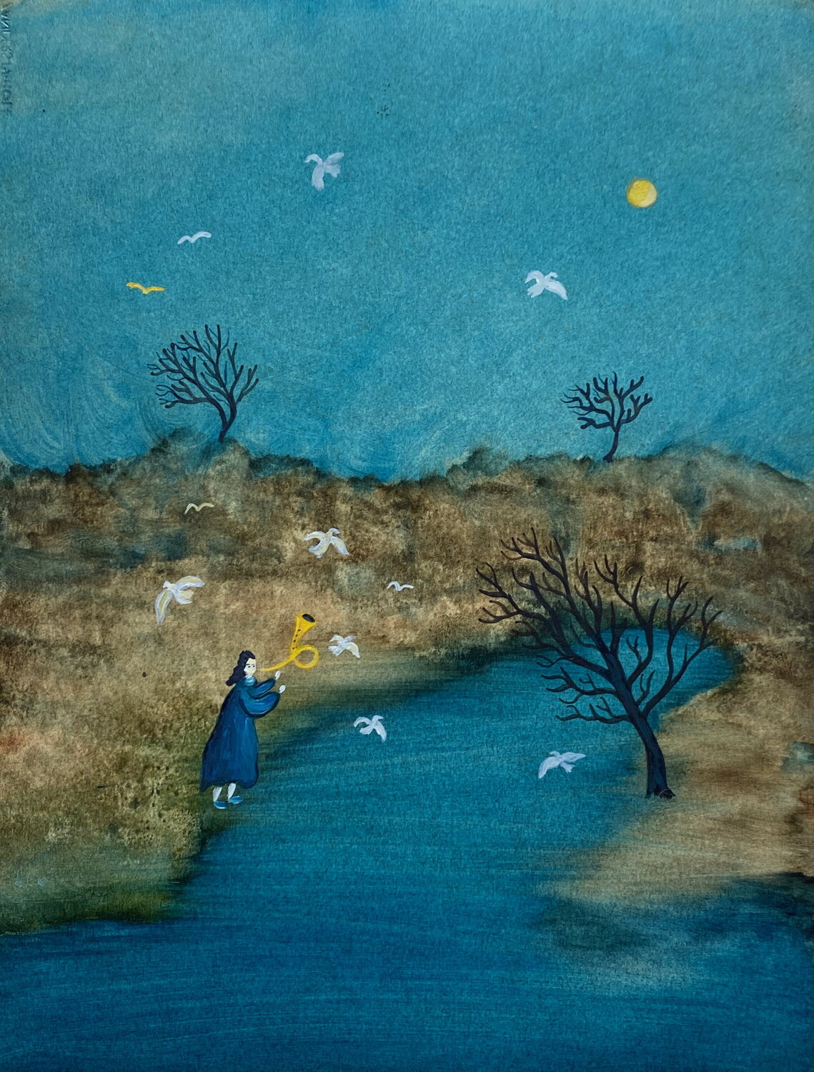 1991 003 HP.    La charmeuse de mouettes Franck Beroard