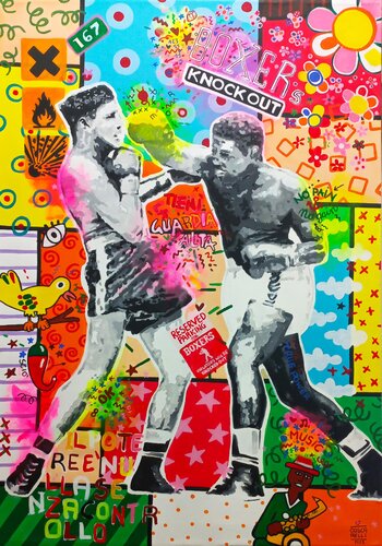 BOXERs by Giovanni Coscarelli, Painting for Sale on Singulart
