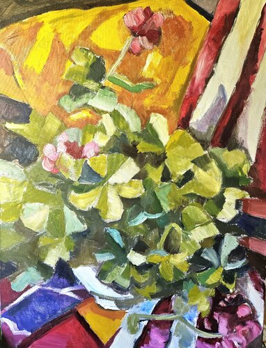 Geranium I di @asaleanderz Leanderz, Pittura in vendita su Singulart