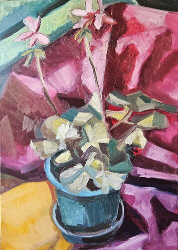 Geranium II di @asaleanderz Leanderz, Pittura in vendita su Singulart