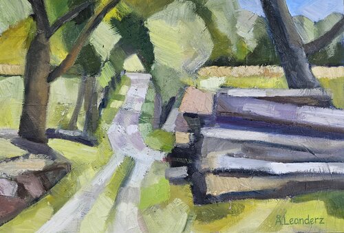 The avenue by @asaleanderz Leanderz, Painting for Sale on Singulart