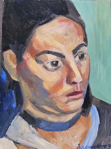 Portrait I by @asaleanderz Leanderz, Painting for Sale on Singulart
