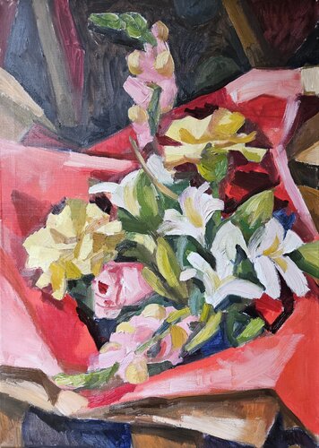 Bouquet I van @asaleanderz Leanderz, Schilderij te koop op Singulart