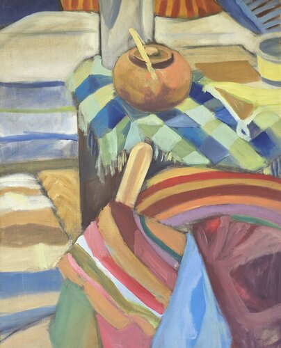 The Armchair and the Teapot de @asaleanderz Leanderz, Pintura a la venta en Singulart