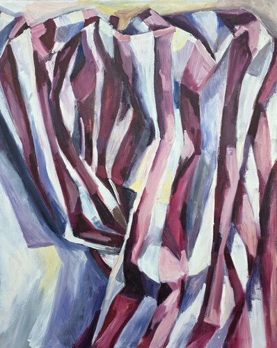 Striped fabric II par @asaleanderz Leanderz, Peinture en vente sur Singulart