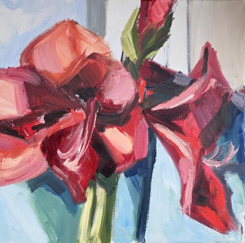 Amaryllis by @asaleanderz Leanderz, Painting for Sale on Singulart