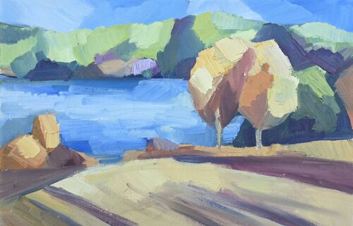 The valley by @asaleanderz Leanderz, Painting for Sale on Singulart