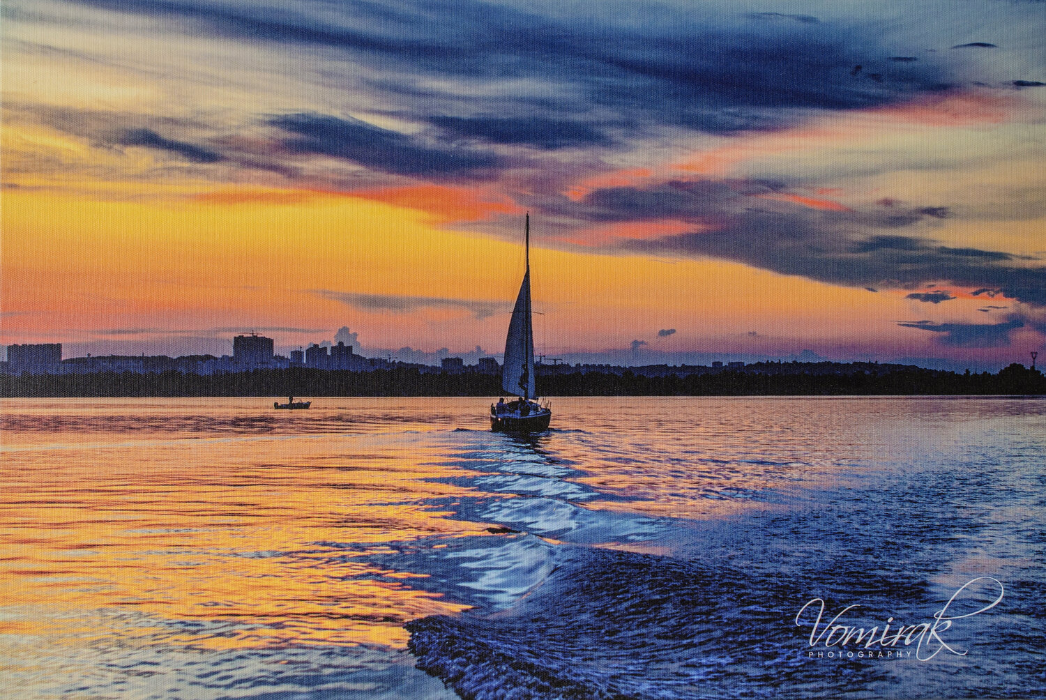 Sunset over the Dnieper River Ievgen Karimov