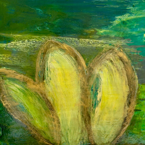 NENUPHARE 4 di claire lassonnery, Pittura in vendita su Singulart