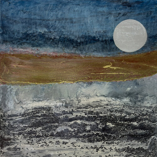 Horizon nocturne by claire lassonnery, Painting for Sale on Singulart