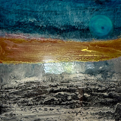 Horizon nocturne de claire lassonnery, Pintura a la venta en Singulart